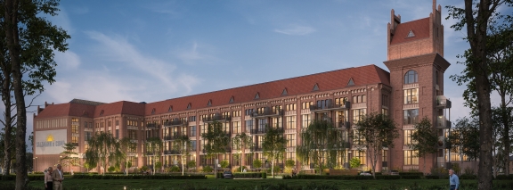Kassel Salzmann Areal Service-Wohnen bei Nacht große Auflösung